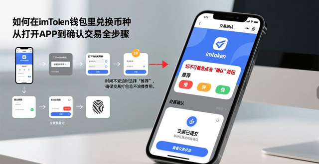 如何在imToken钱包里兑换币种 从打开APP到确认交易全步骤